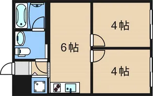 パラドール北加賀屋【3階】の間取り