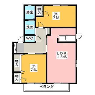 ヴァンヴェール A棟【1階】の間取り