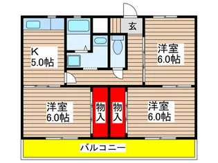 ビレッジハウス千種4号棟【1階】の間取り