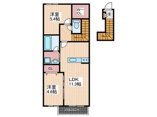 ラフォーレKishino【2階】の間取り