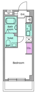 スタイリオフィット新綱島【4階】の間取り