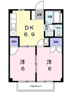 グリーンハイツ【1階】の間取り