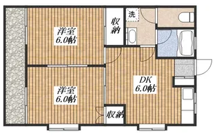 ビクトリアK【1階】の間取り