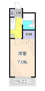 エステートガーデン所沢【2階】の間取り