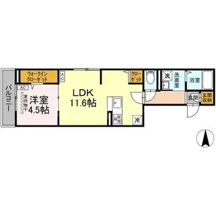 セレスティア谷在家II【2階】の間取り
