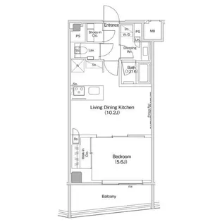 ザ・パークハビオ渋谷クロス【6階】の間取り