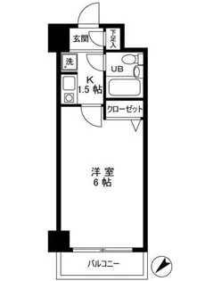 ダイホープラザ駒込【1階】の間取り