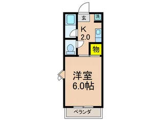 ホウトクマンション【1階】の間取り