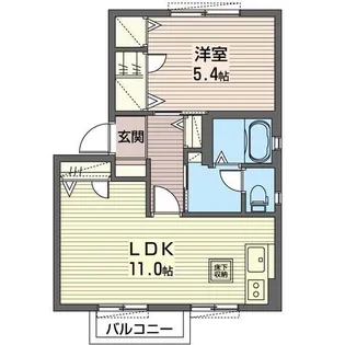 ファミリーオ野木【1階】の間取り