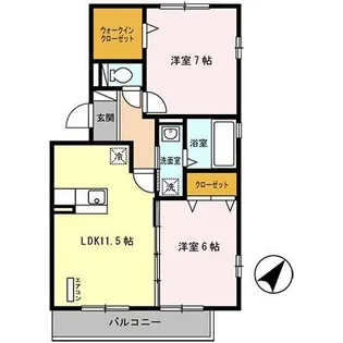 ジョイアポスト A【3階】の間取り