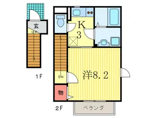 メゾン悠【2階】の間取り