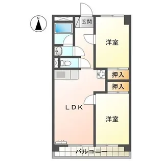 レジデンスカントリー【4階】の間取り