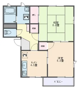 ヴェルブィル昭月【2階】の間取り