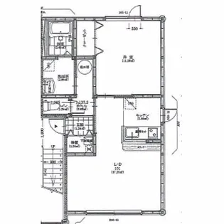 ツタージュE【2階】の間取り