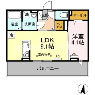 Parc Onahama【2階】の間取り