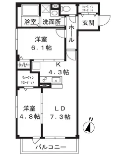 vere luna【2階】の間取り