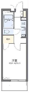 レオパレスオレンジの木【3階】の間取り