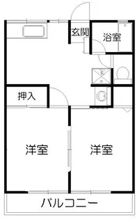 シティハイムフォレスト【2階】の間取り