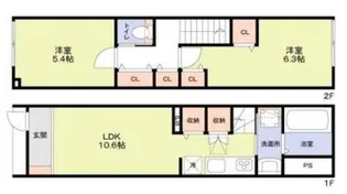 テラスハウス井荻の間取り