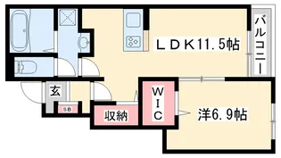 グランドールII【1階】の間取り