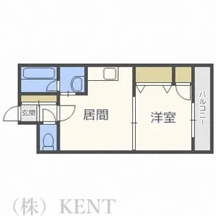 ベルマーレ八軒【2階】の間取り