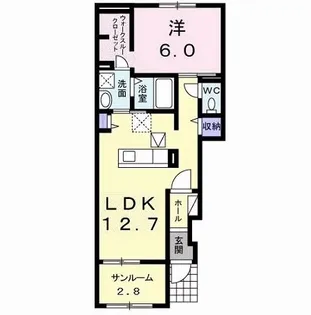 セレーノ プラシード I【1階】の間取り