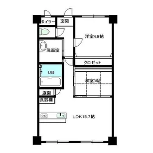 エステート21【2階】の間取り