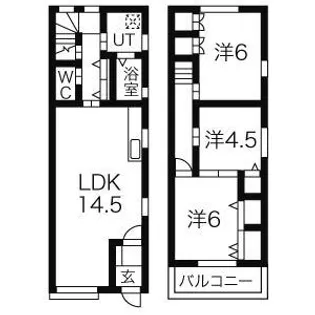 タウンハウス金田町IIの間取り
