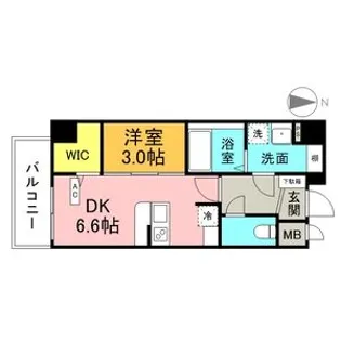 アーチレジデンス名駅北【7階】の間取り