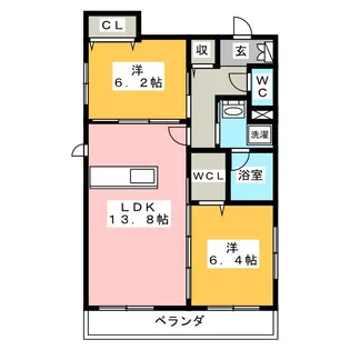 希世館【2階】の間取り