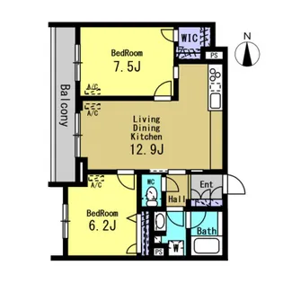 グランリュクス【3階】の間取り