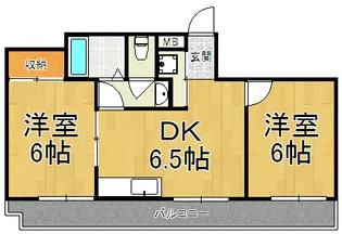 第2八幡屋ビル【5階】の間取り