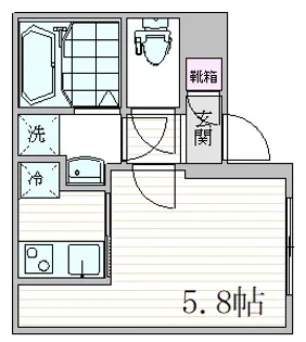 FUUWA徳丸【4階】の間取り