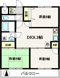 T2ハイム・ガーデニア【2階】の間取り