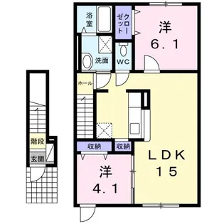 アリュール【2階】の間取り