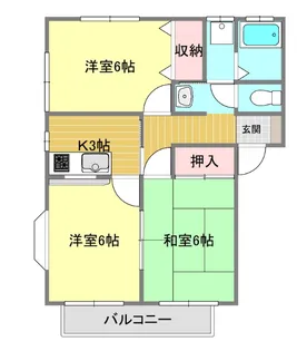 ウッディヒル芙久舞 A棟【1階】の間取り