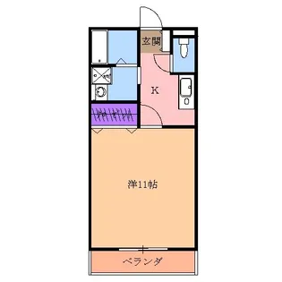 コーポアルタIII【1階】の間取り