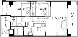 フラワーヒルズ【4階】の間取り