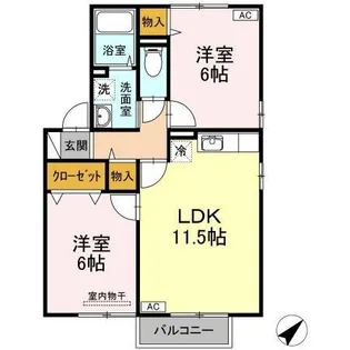 マイルド・フナコシ【2階】の間取り