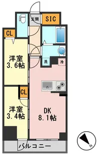 AugustaResidence新小岩【11階】の間取り