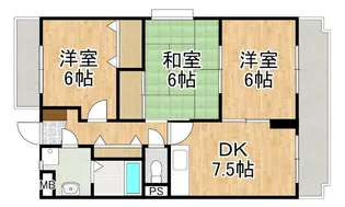 シーサイドスクエア【3階】の間取り
