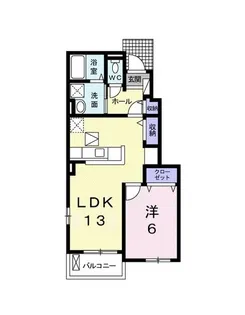 REST WOOD 1【1階】の間取り