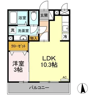 メゾン ボナール【3階】の間取り
