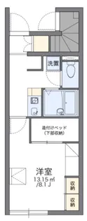 レオパレスシャンテB【1階】の間取り