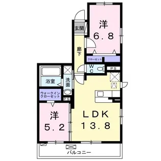 ゼファーII【4階】の間取り