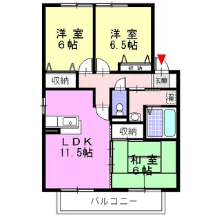 レリアコート【2階】の間取り