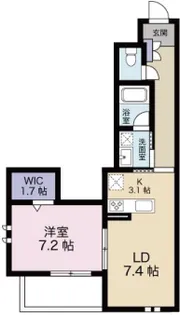 曲尺手 KANENOTE【2階】の間取り