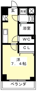 ベラジオ京都西大路ウエスト【5階】の間取り