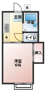 ロータスハイツ B棟【2階】の間取り