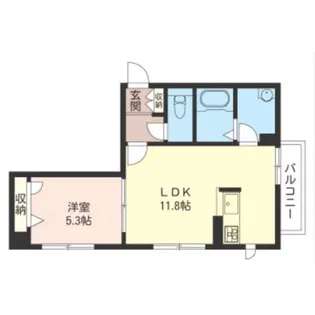 PLATINUM三ッ沢【1階】の間取り